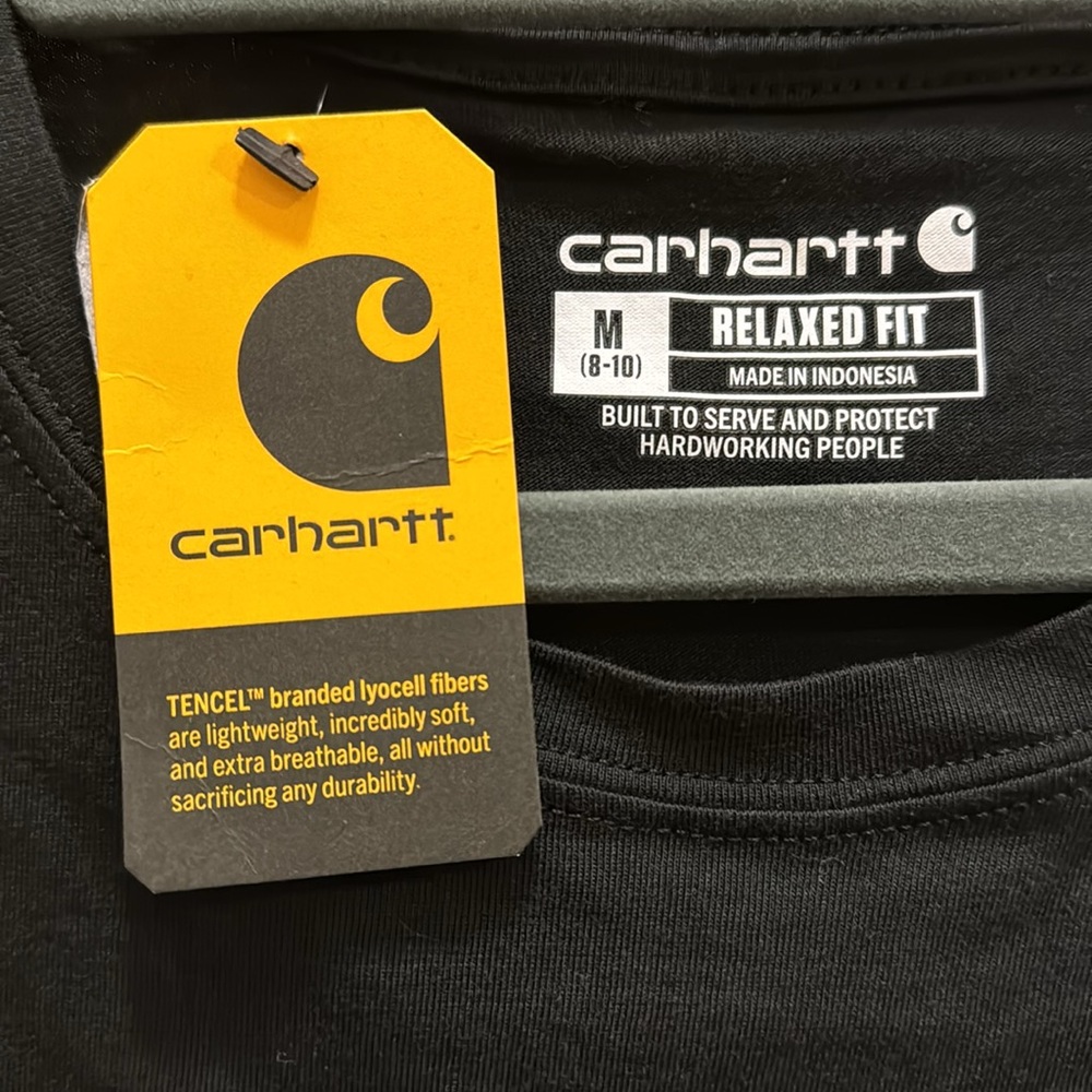 Carhartt® Women's Relaxed Fit Short Sleeve Logo T-Shirt, Black, medium - Picture 5 of 6